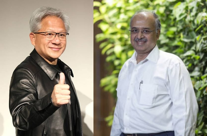 Dilip Shanghvi and Jensen Huang