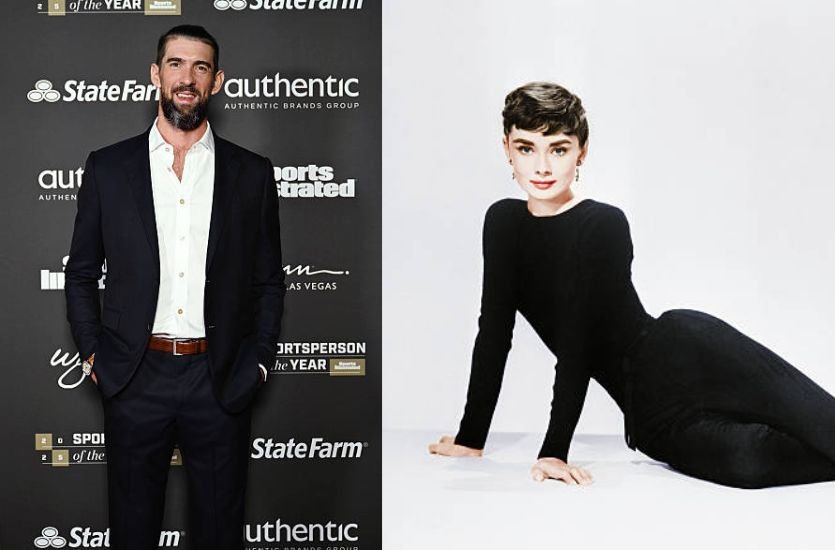 Michael Phelps and Audrey Hepburn