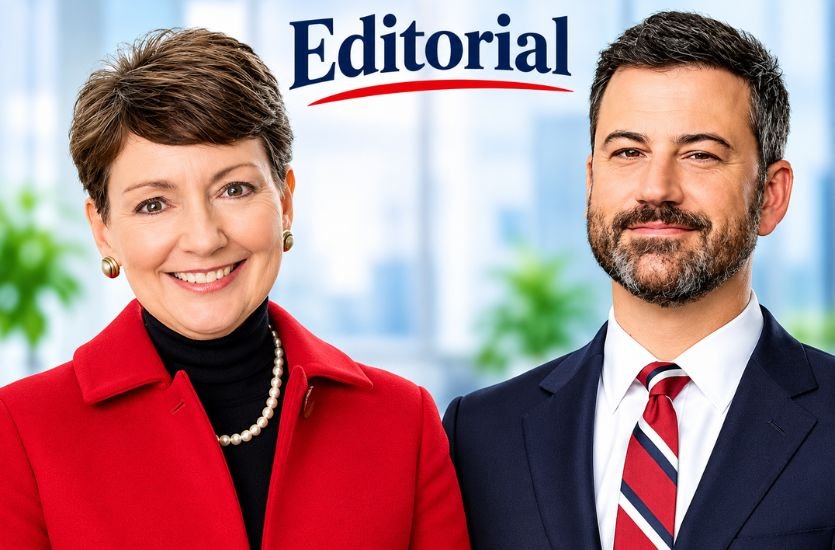 Lynn Good and Jimmy Kimmel
