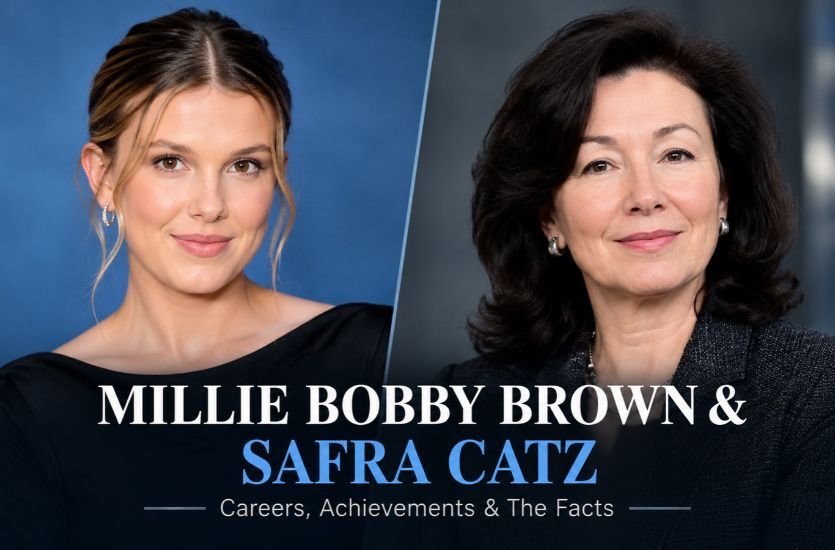 Millie Bobby Brown and Safra Catz