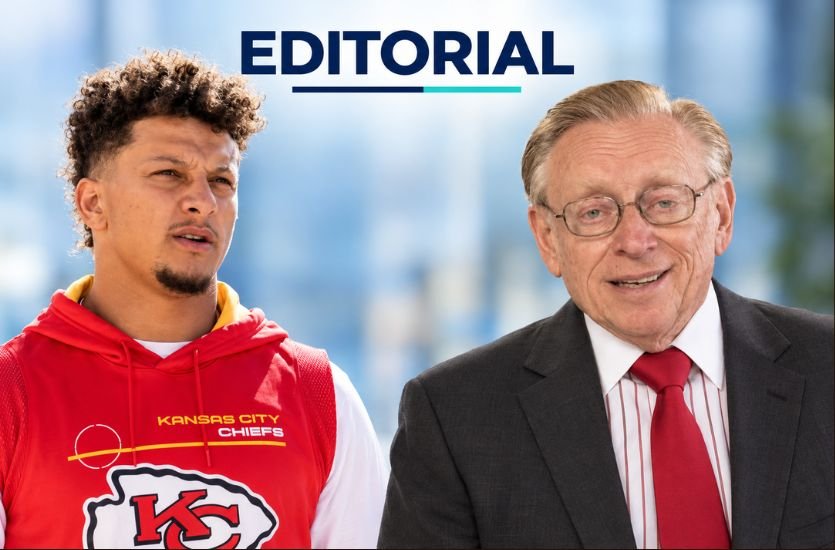 Patrick Mahomes and Larry Silverstein