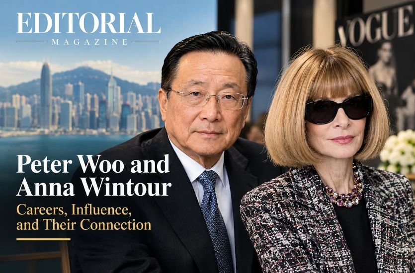 Peter Woo and Anna Wintour