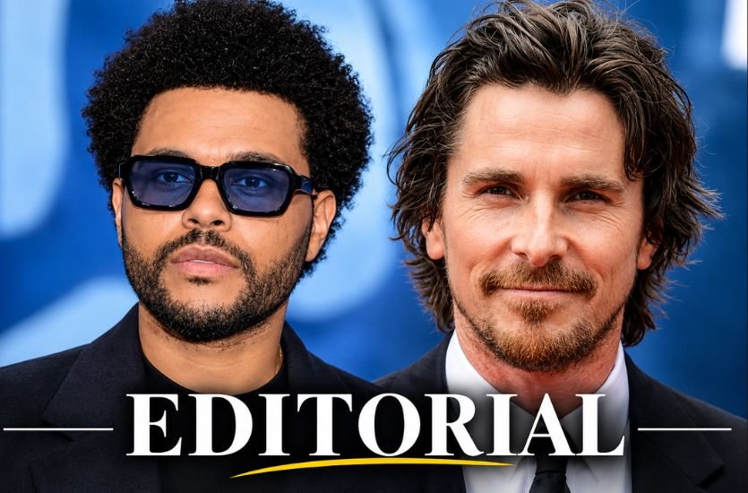 The Weeknd and Christian Bale