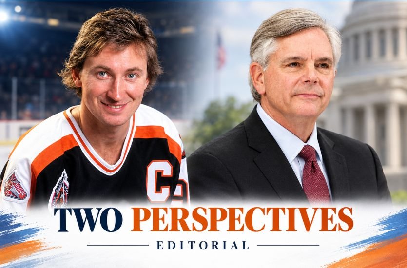 Wayne Gretzky and Larry Culp